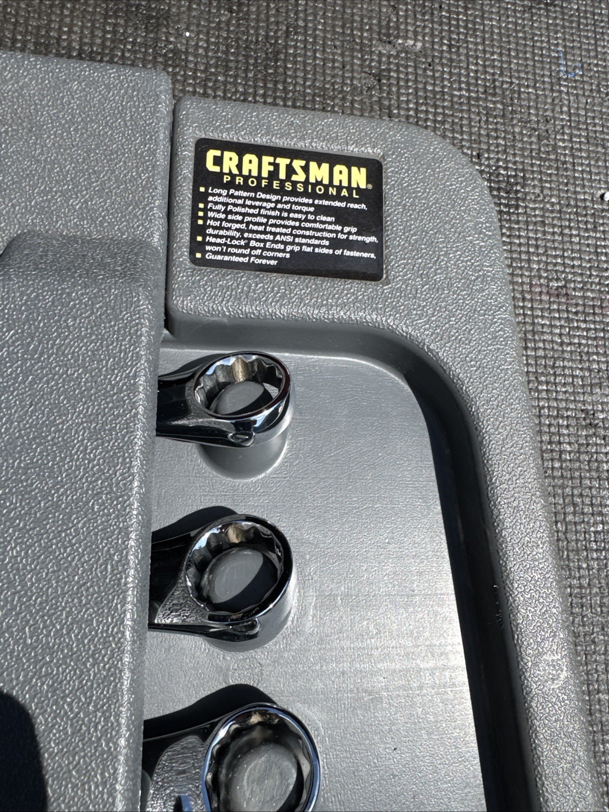 Sears Craftsman Professional Long Pattern Metric Wrench Set 44970 Jumbo K Series