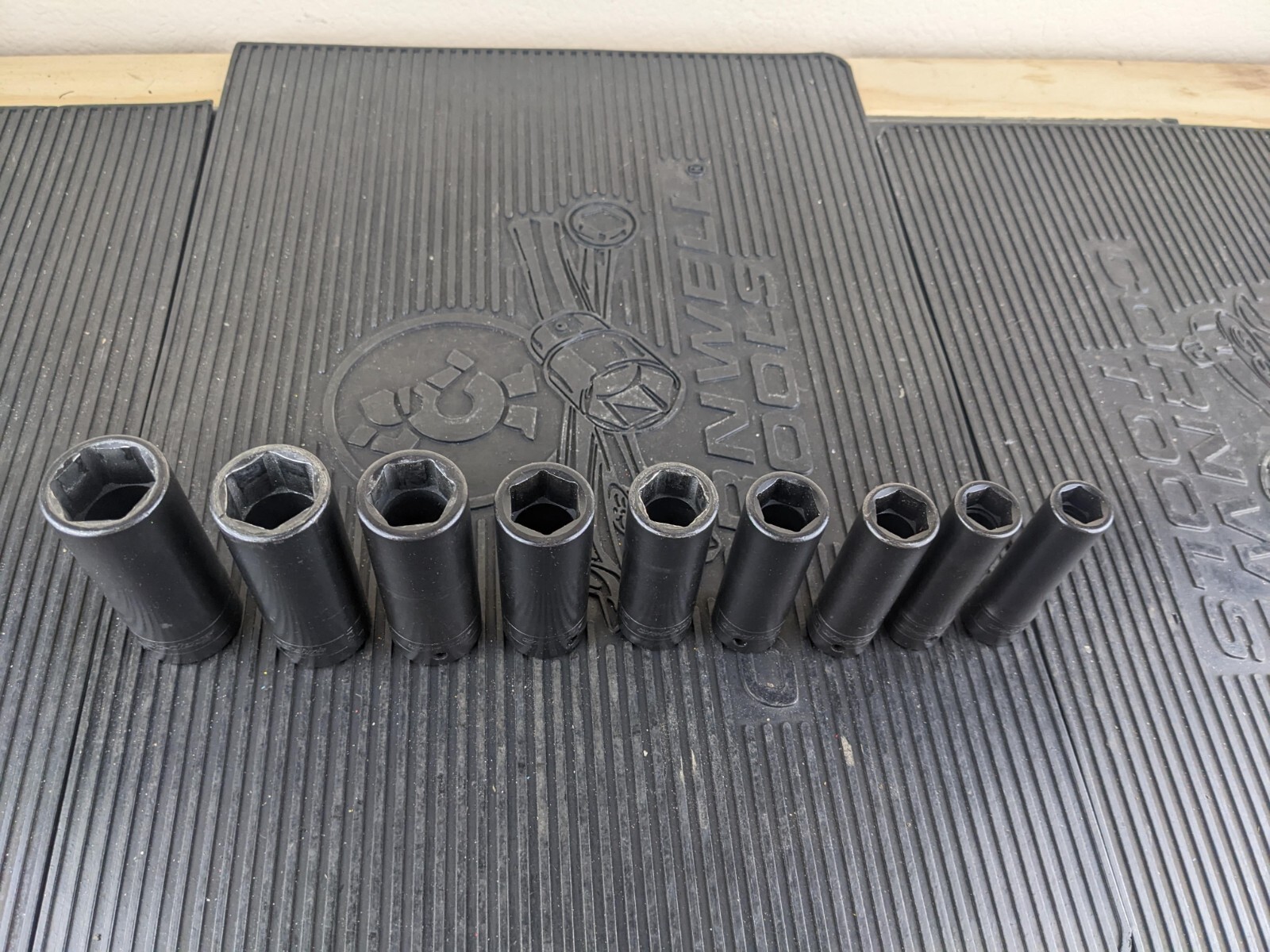 #au626 Snap-on 1/2″ drive 1/2″ thru 1″ 6-point DEEP Impact Socket SET 309SIMYA