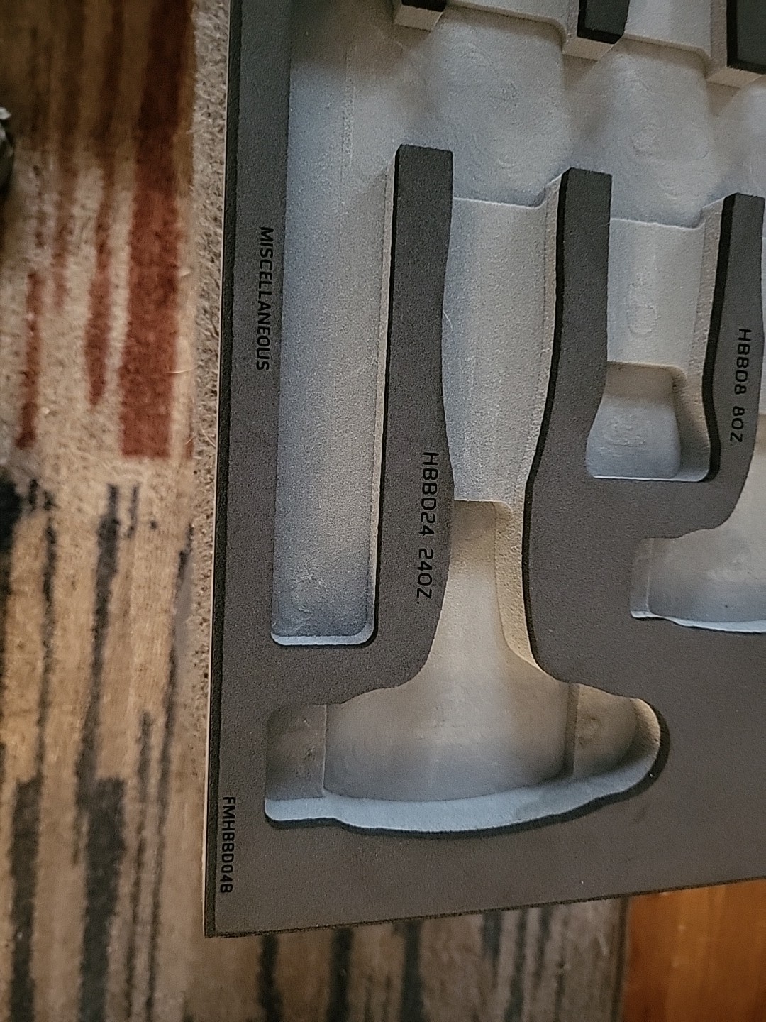 SNAP ON Tools fmhbbd04b FOAM Gray 8oz,24oz,40oz Dead Blow Hammers