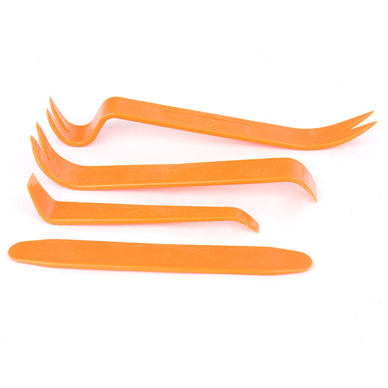 4Pcs Car Trim Removal Tools Set Hand Tools Pry Bar Panel Door Interior Clip Kits