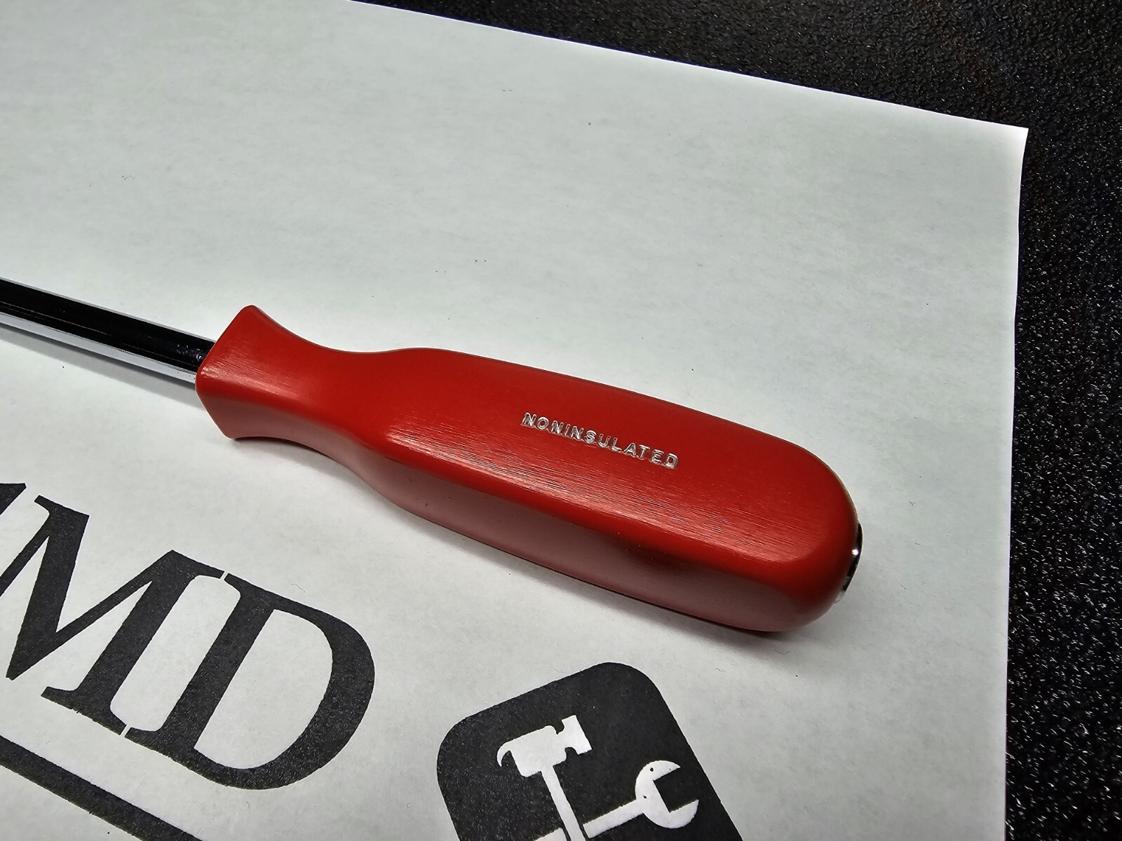 Snap-on Tools USA RARE RED 1/4″ Drive 10″ Length Standard Shank Driver TM9CSR
