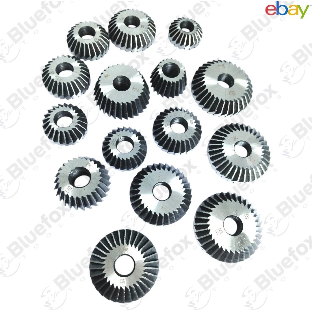 Valve Seat Face Cutter Set Carbon Steel 15 Pieces Metal Box Vintage Cars Bikes