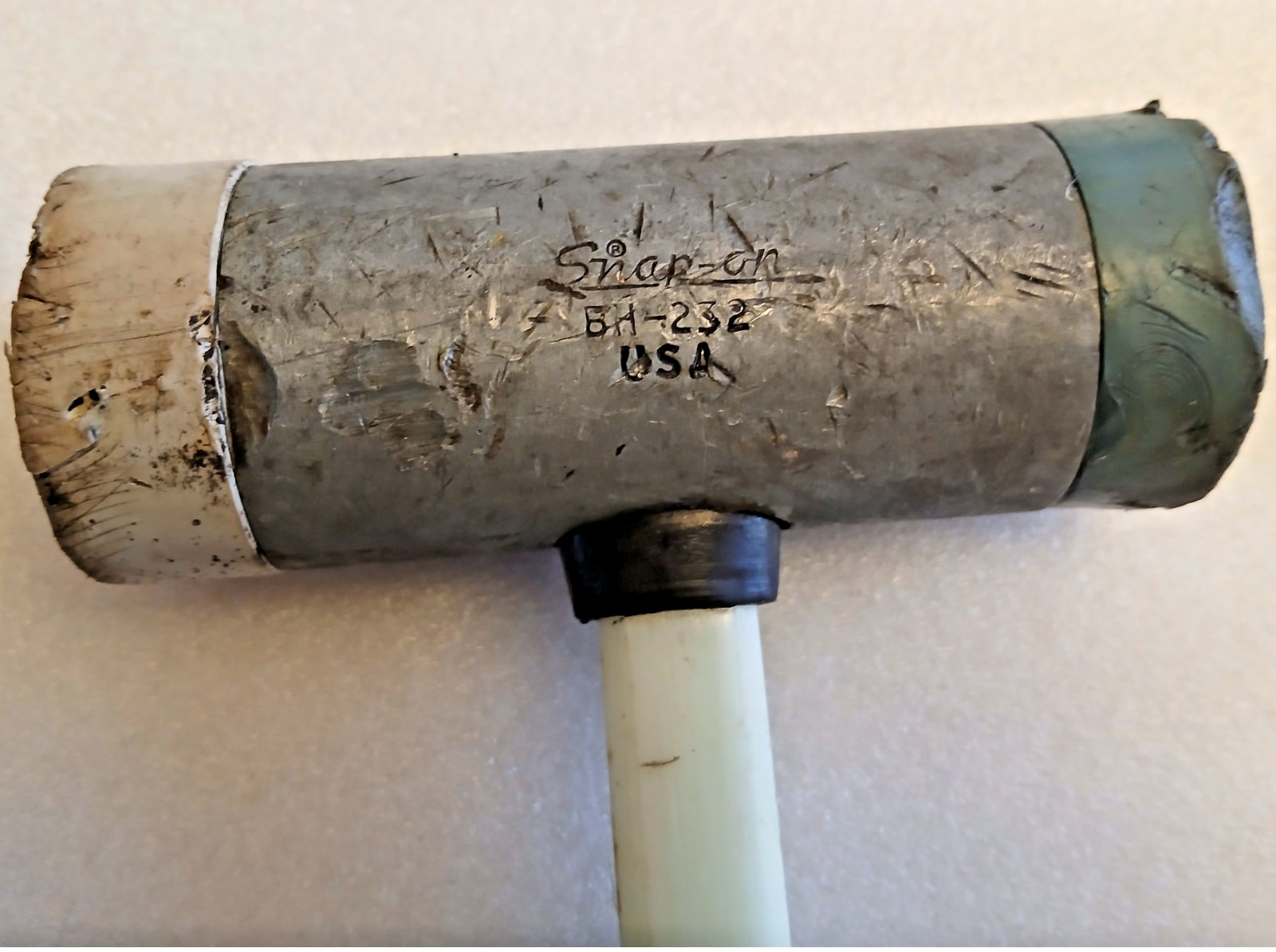 Snap-On Soft Face Hammer Mallet Black Handle BH-232 USA Replaceable tip