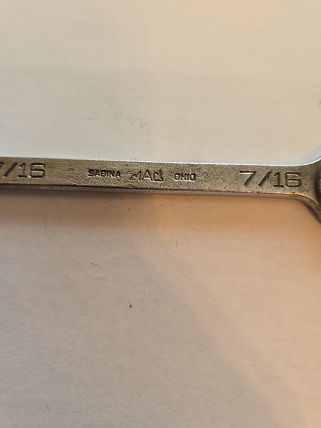 Mac Tools Sabina 7/16″ 6PT Short Chrome Combination Wrench CH14
