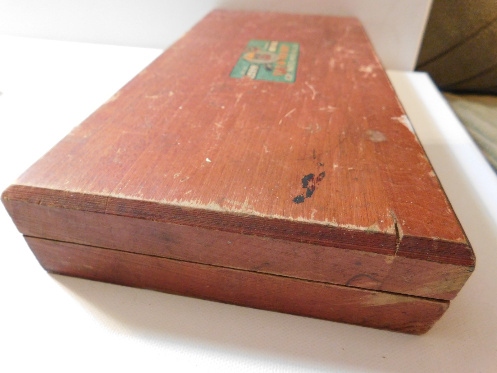Vintage ACE Henry L. Hanson Tap & Die Set No. 3525 Wood Box USA AS IS Mixed Set