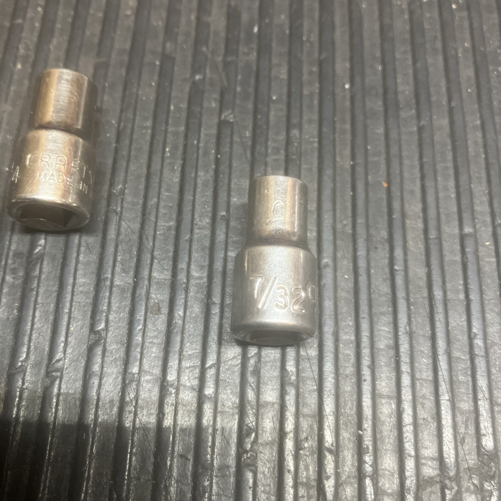 Craftsman 1/4” & 7/32” 1/4” Drive 6 Point Sockets In Good Condition