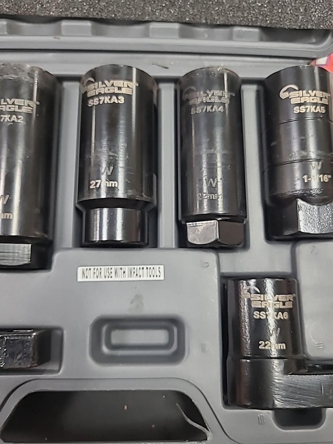 Matco Tools Silver Eagle 7 Piece Oxygen Sensor Socket Set SS7KA (Used)