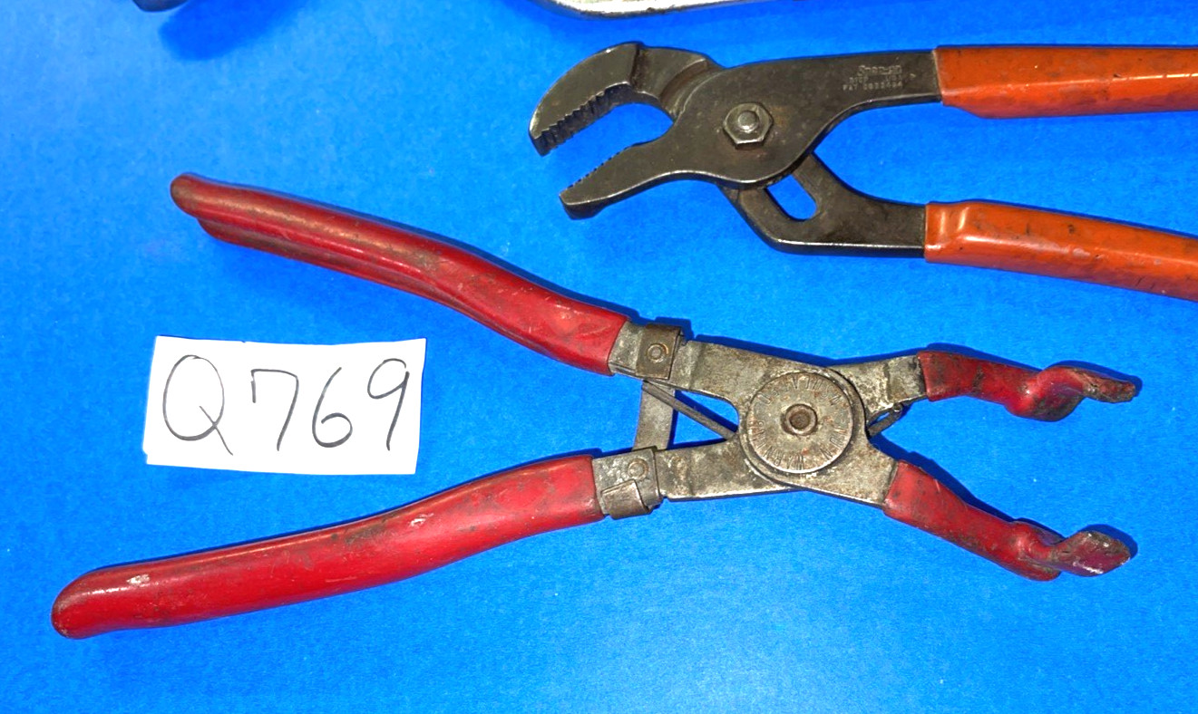SNAP-ON & BLUE-POINT TOOLS 2 PIECE ADJUSTABLE JAW + SPARK PLUG BOOT PLIERS
