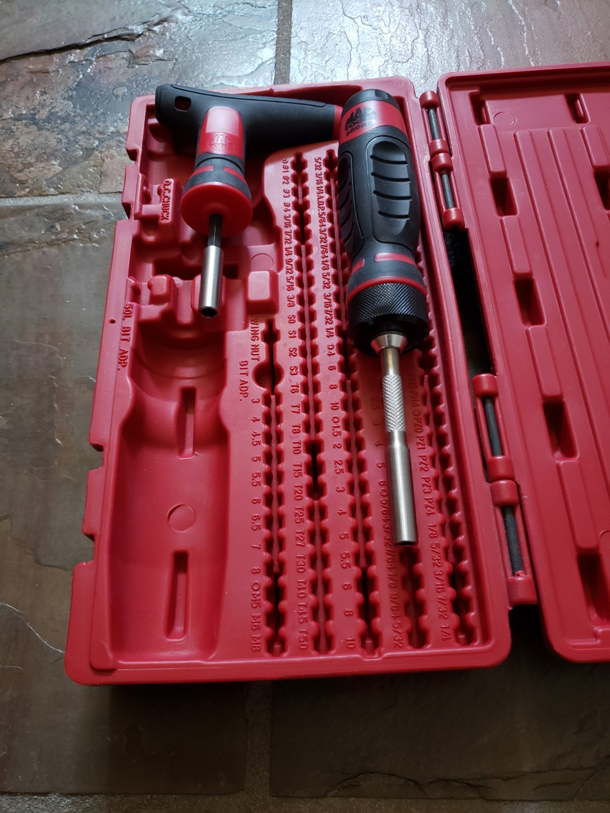MAC TOOLS 1/4″ Hex Drive Ratcheting Bit Driver Set SBDR123SA **NO BITS INCLUDED*