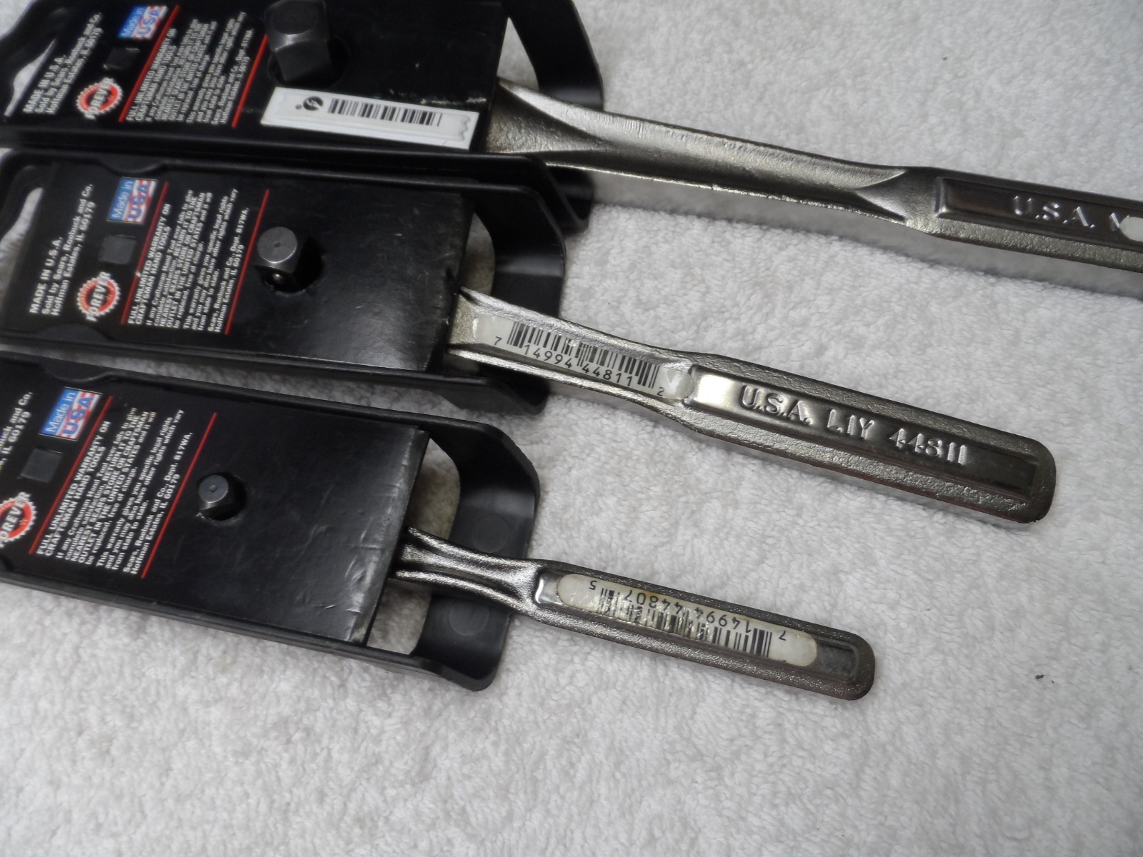 Craftsman 1/4 3/8 1/2 Drive Quick Release Ratchet Set NIP PN 44807/811/809 USA