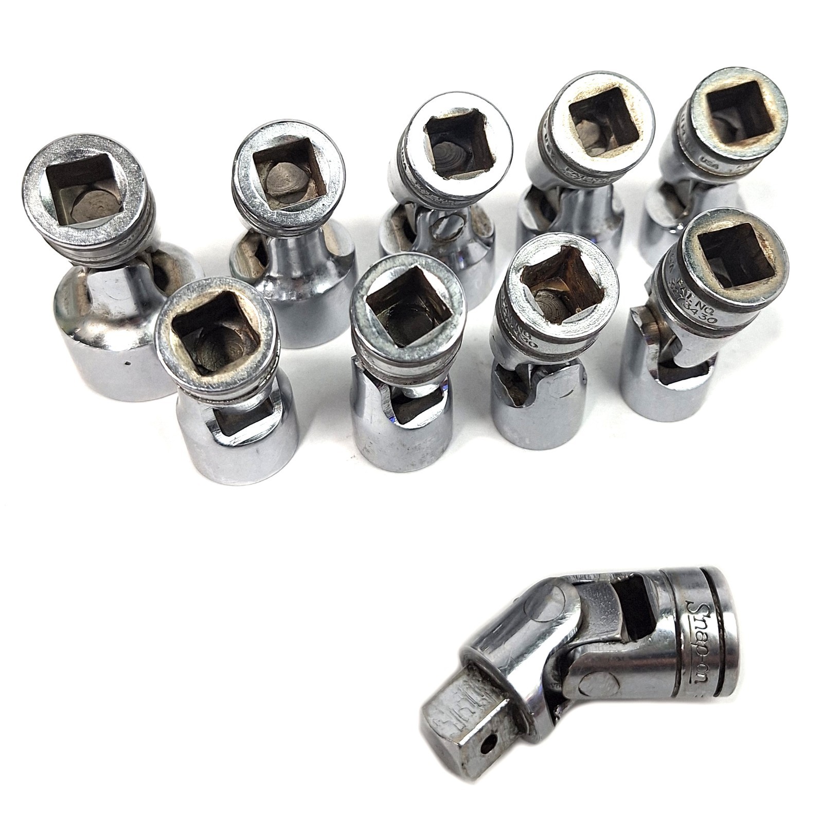 Snap On 3/8 Drive Metric Swivel 9 plus 1 Adapter 6 pt Sizes in description