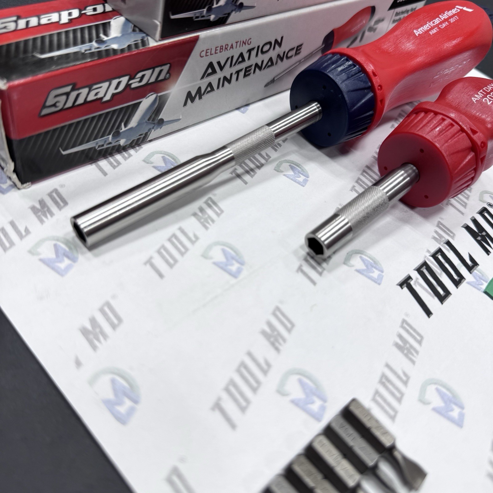 Snap-on Tools Aviation Maintenance Ratcheting Screwdriver Set SSDMR4BAMR