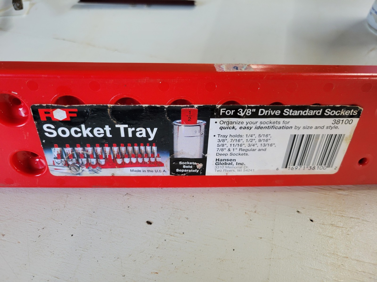 Fof Socket Tray Model 38100 Made In USA Old Stock