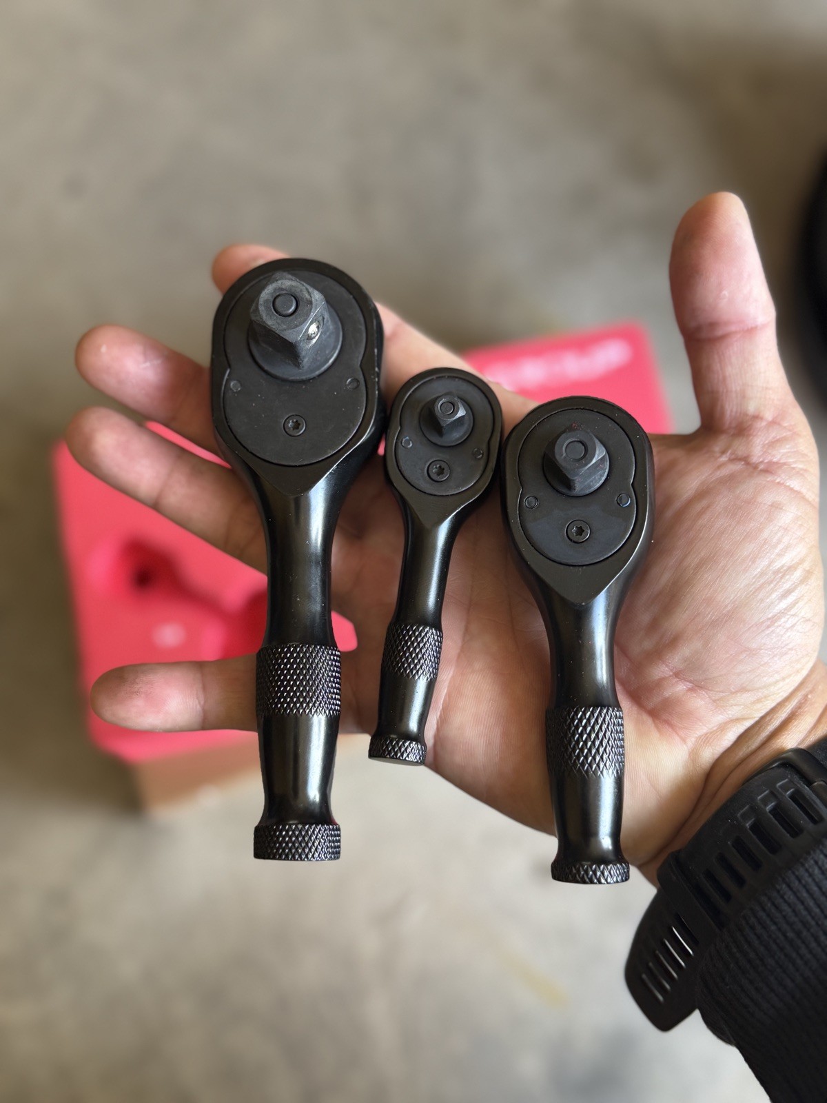 Ratchet 3 Pieces 1/4, 3/8, 1/2 Drives