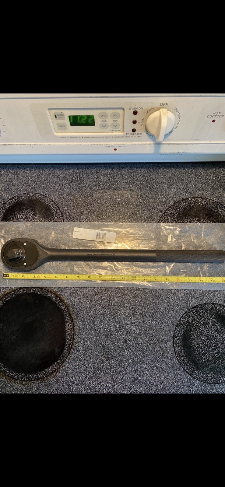 Stanley Proto 3/4″ Drive Classic Pear Head Ratchet 20″ Black Oxide J5649BL
