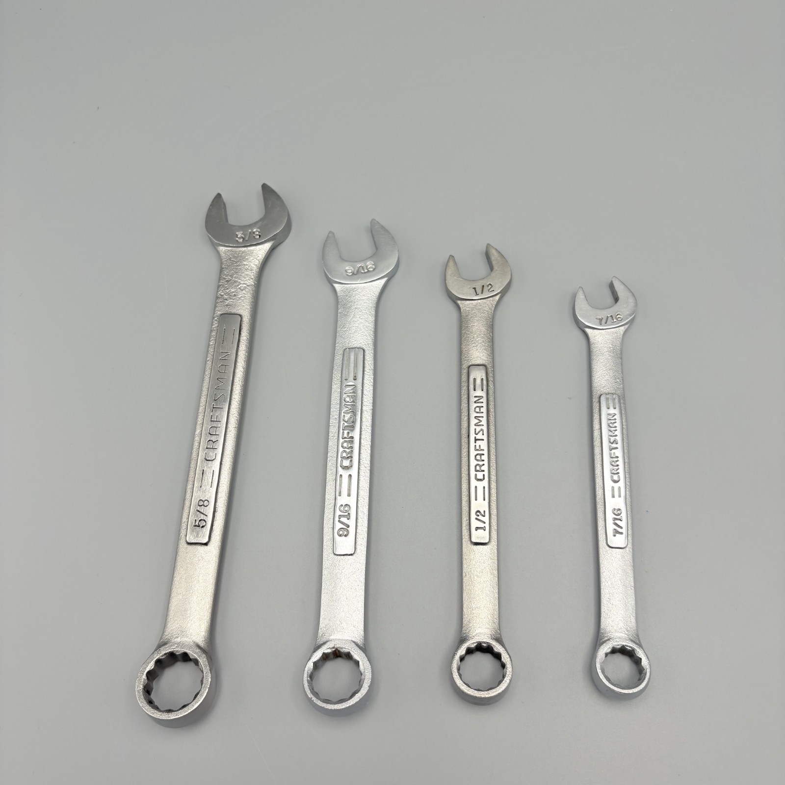 Craftsman SAE Combination Wrench Lot (4 Pieces) – USA VA/VV – 12pt.