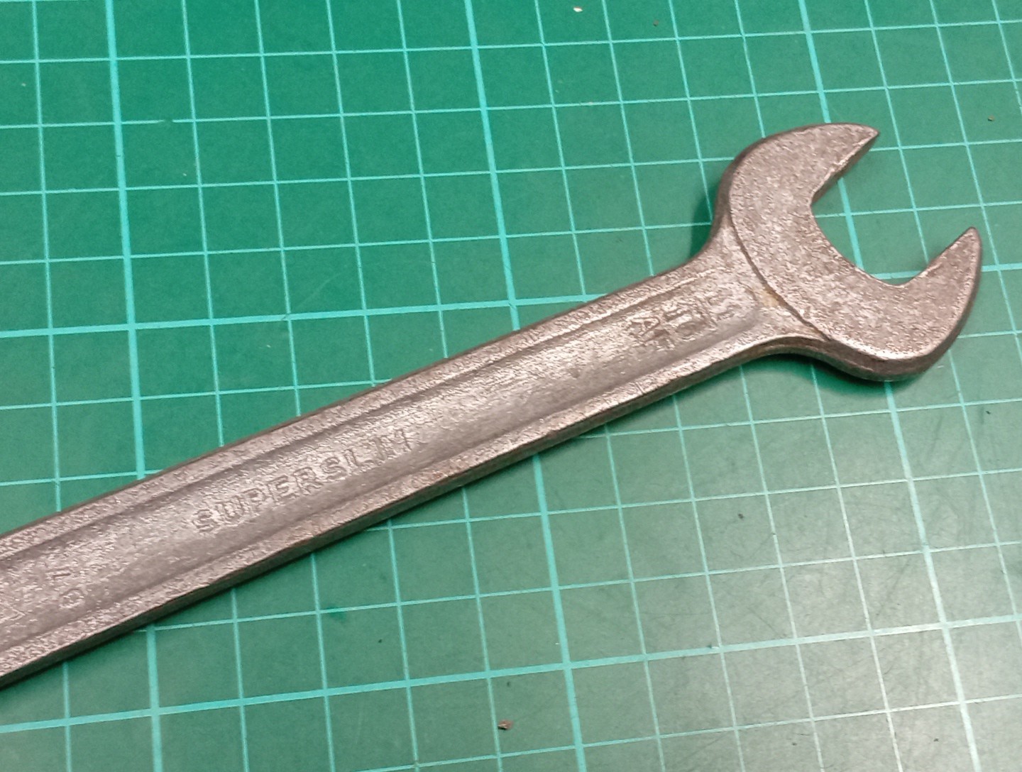 Vintage SUPERSLIM 11/16″ x 3/4″ AF, Open Ended Spanner, Made In England