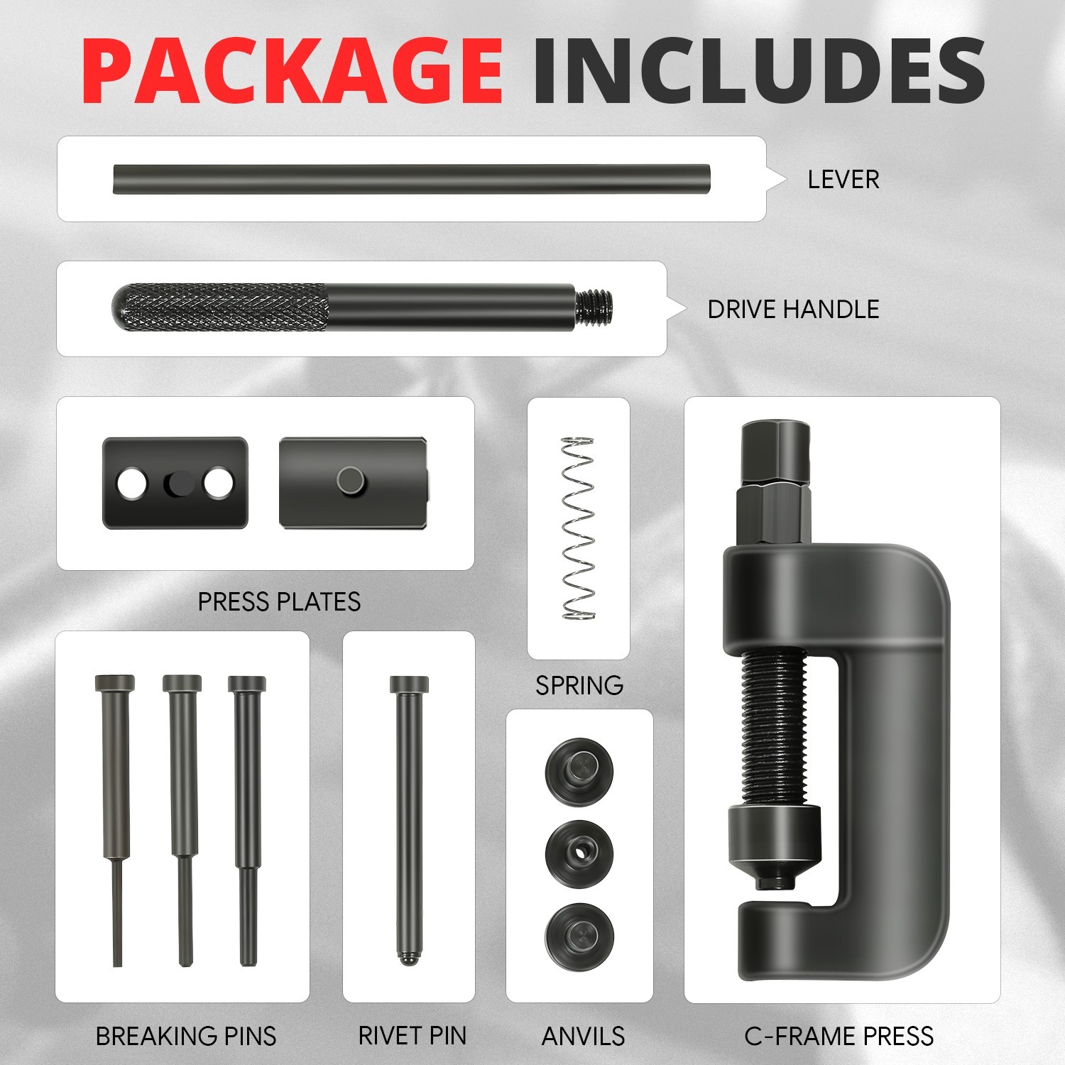 Motorcycle Bike Drive Cam Chain Breaker Splitter Link Riveter Riveting Tool Set