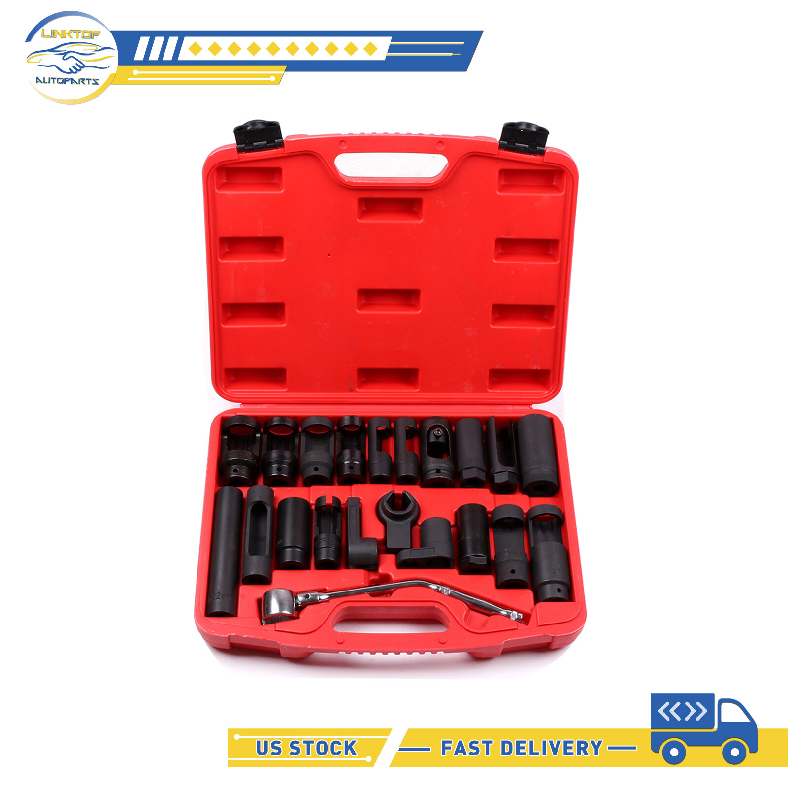21PC OXYGEN SENSOR CRV SOCKETS AUTOMOTIVE VACUUM SWITCH SENDING OFF SET OF TOOL