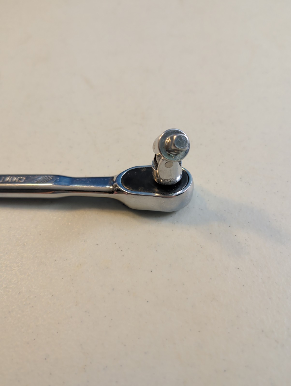 Craftsman 1/4″ Quick Release Ratchet Polished Chrome CMMT81747 + Swivel Adapter