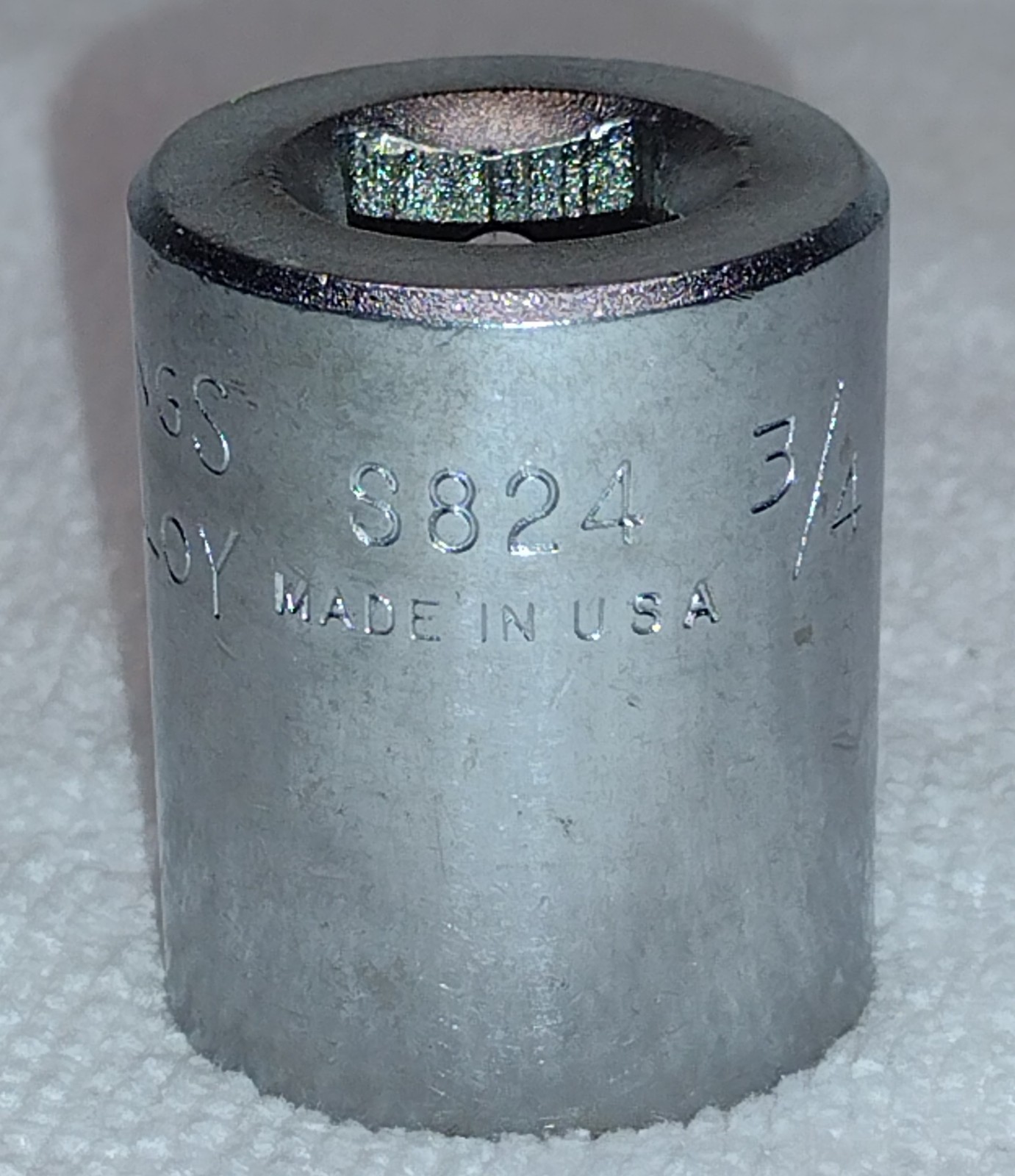 Vintage Billings Vitalloy S824 – 1/2 Drive SAE 3/4″ 8Pt Shallow Socket