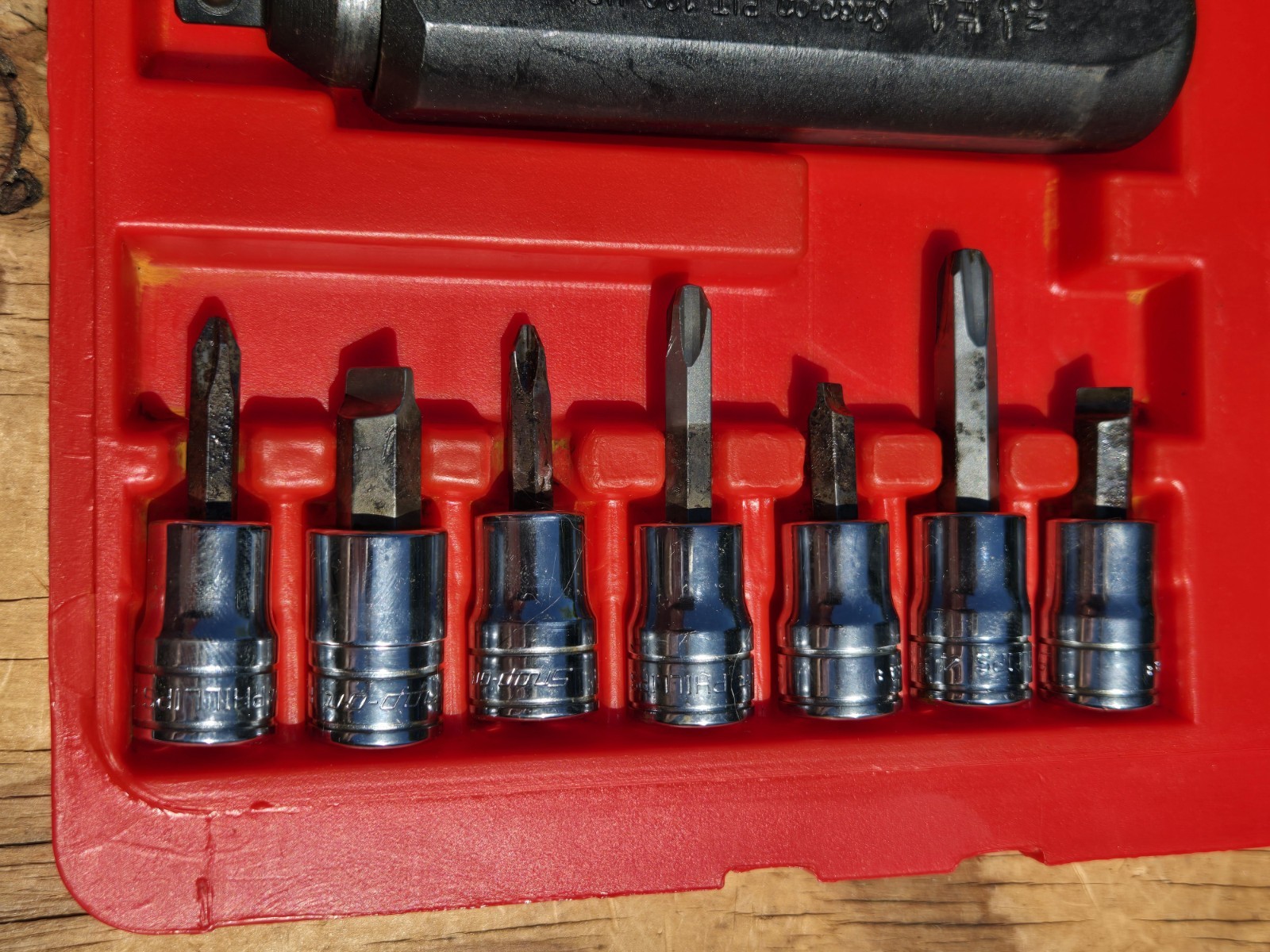 Snap-on Tools USA 208EPIT 8 pc 3/8″ Drive Impact Driver Set PIT120