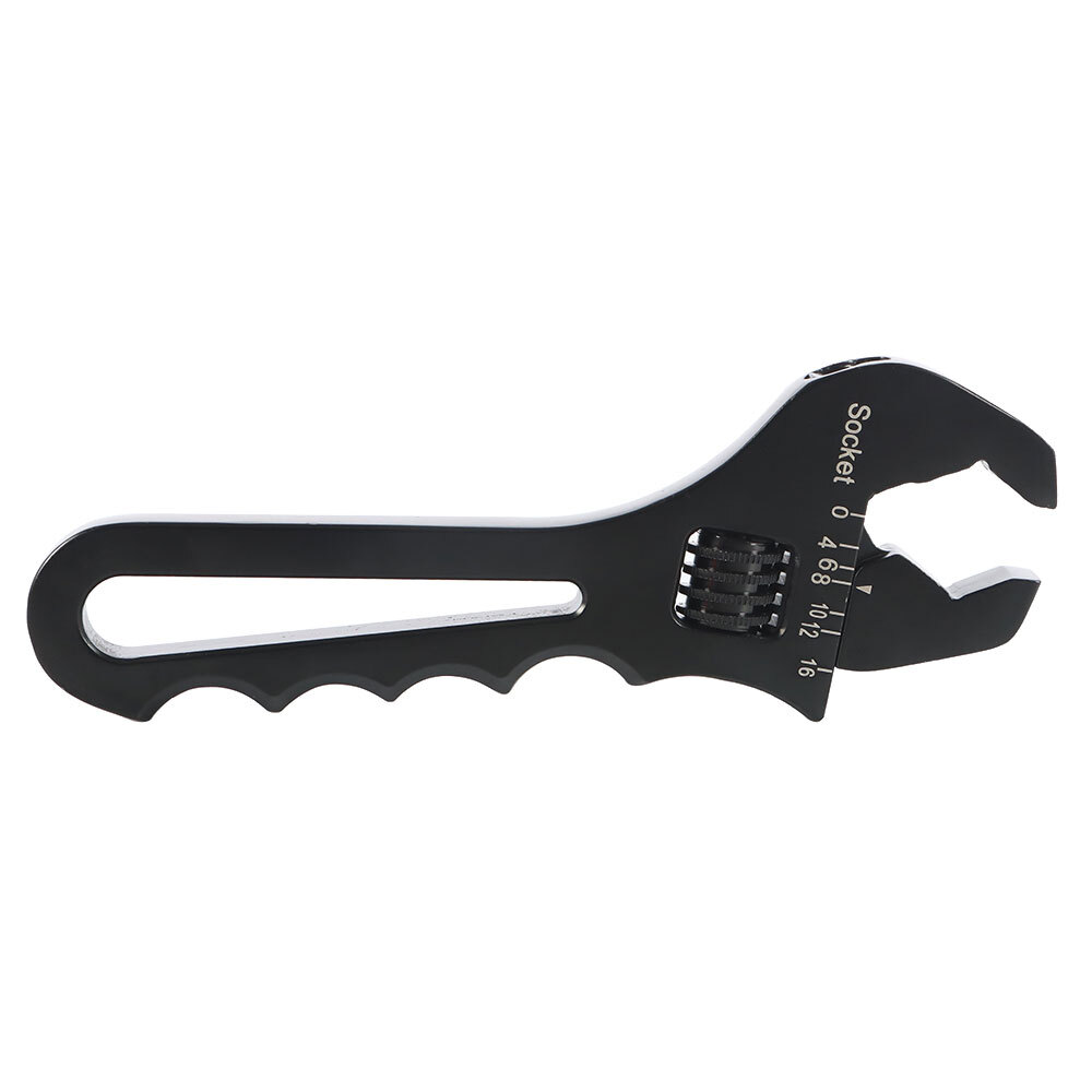 3AN 4AN-16AN Adjustable Wrench Tool Spanner For Hose End Fitting Black Aluminum