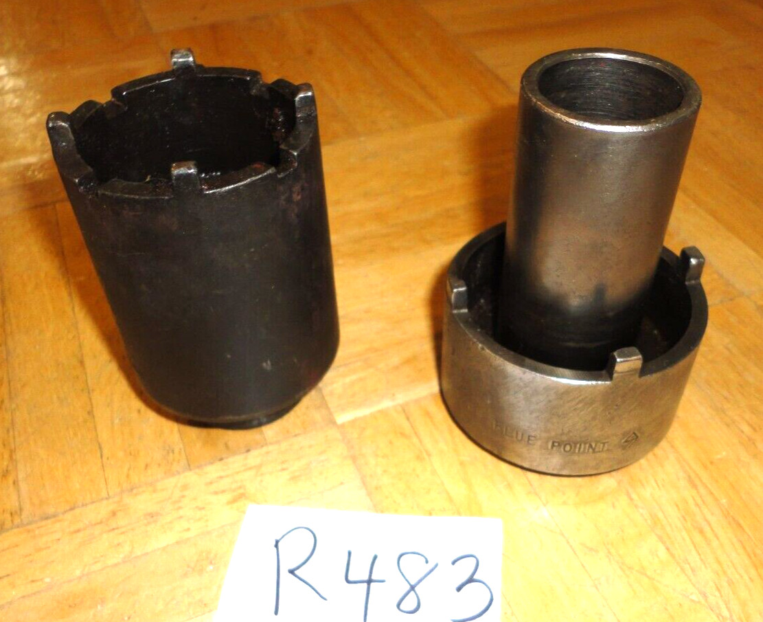 SNAP-ON TOOLS 2 PIECE 1/2 DRIVE AXLE NUT 4 LUG & 4 LUG SAE. SPANNER SOCKETS