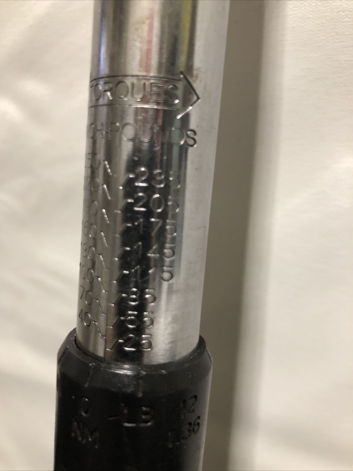 OEMTOOLS 3/8” Drive Click Style Torque Wrench Measures From 25-235 In/Lbs