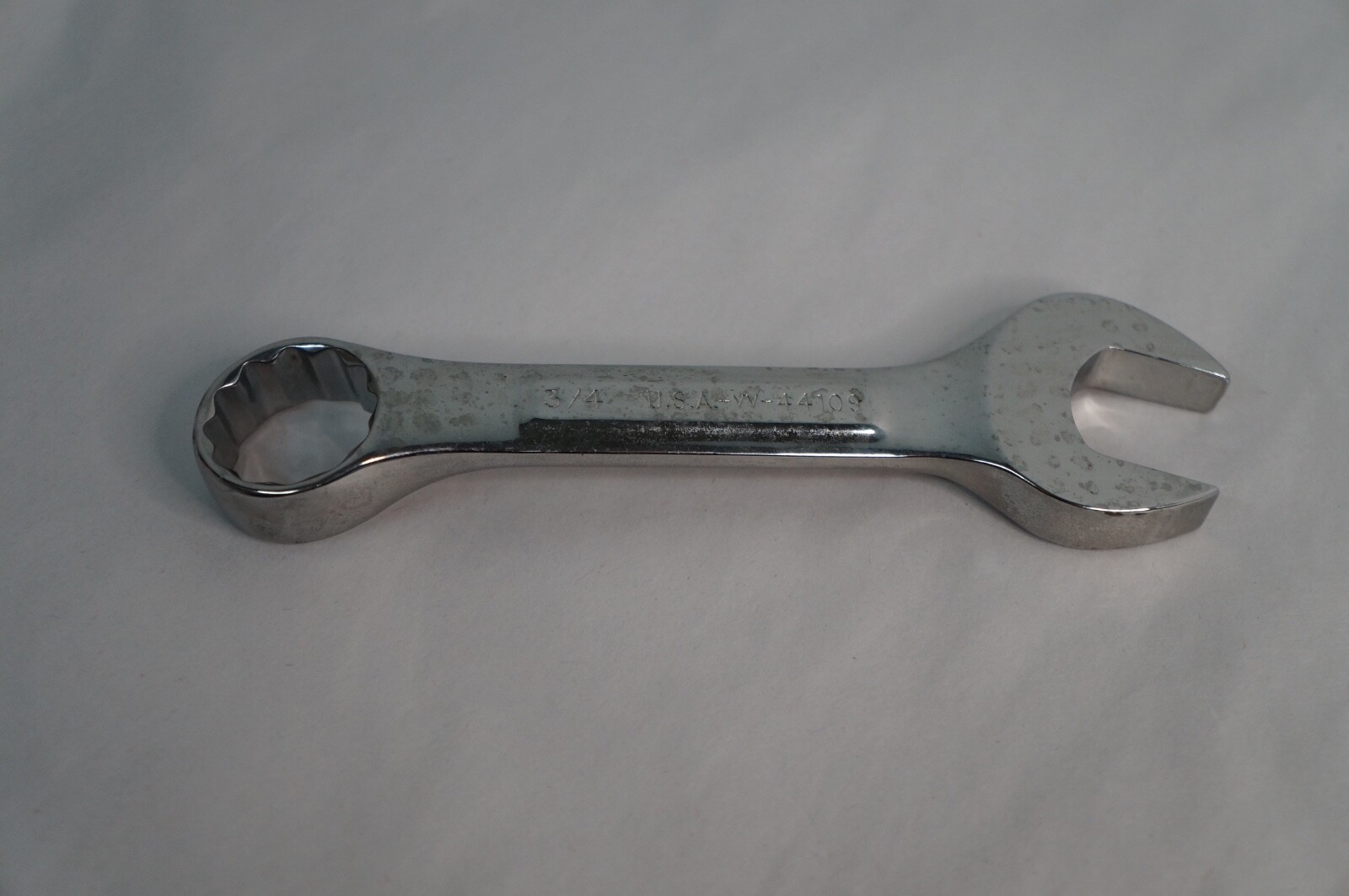 CRAFTSMAN PROFFESSIONAL SAE Polish Stubby Wrench USA 3/4″ Part # 44109