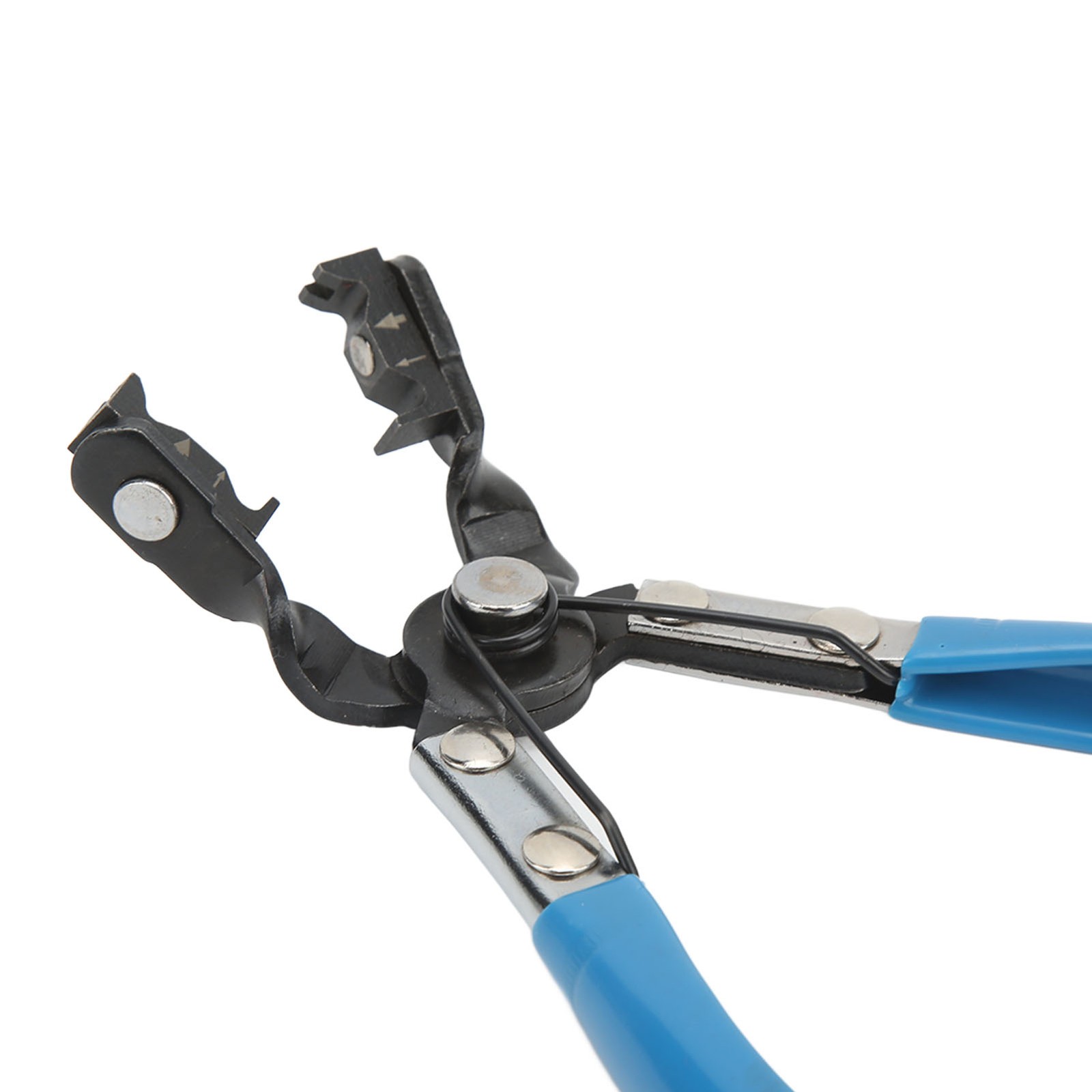 Hose Clamp Pliers Angled Type Swivel Jaws Spring Loaded Handles Universal Fo BT0