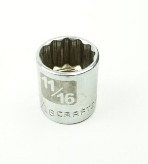 Craftsman S-AF 11/16″ 12 Point Shallow Chrome Socket 3/8″ Drive 34637