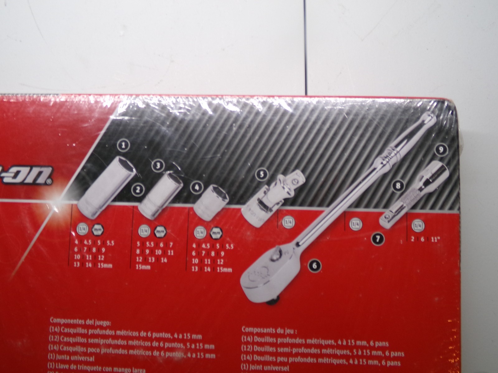 SNAP-ON 145TMM VINTAGE 45pc METRIC GENERAL SERVICE SET 1/4″ DRIVE