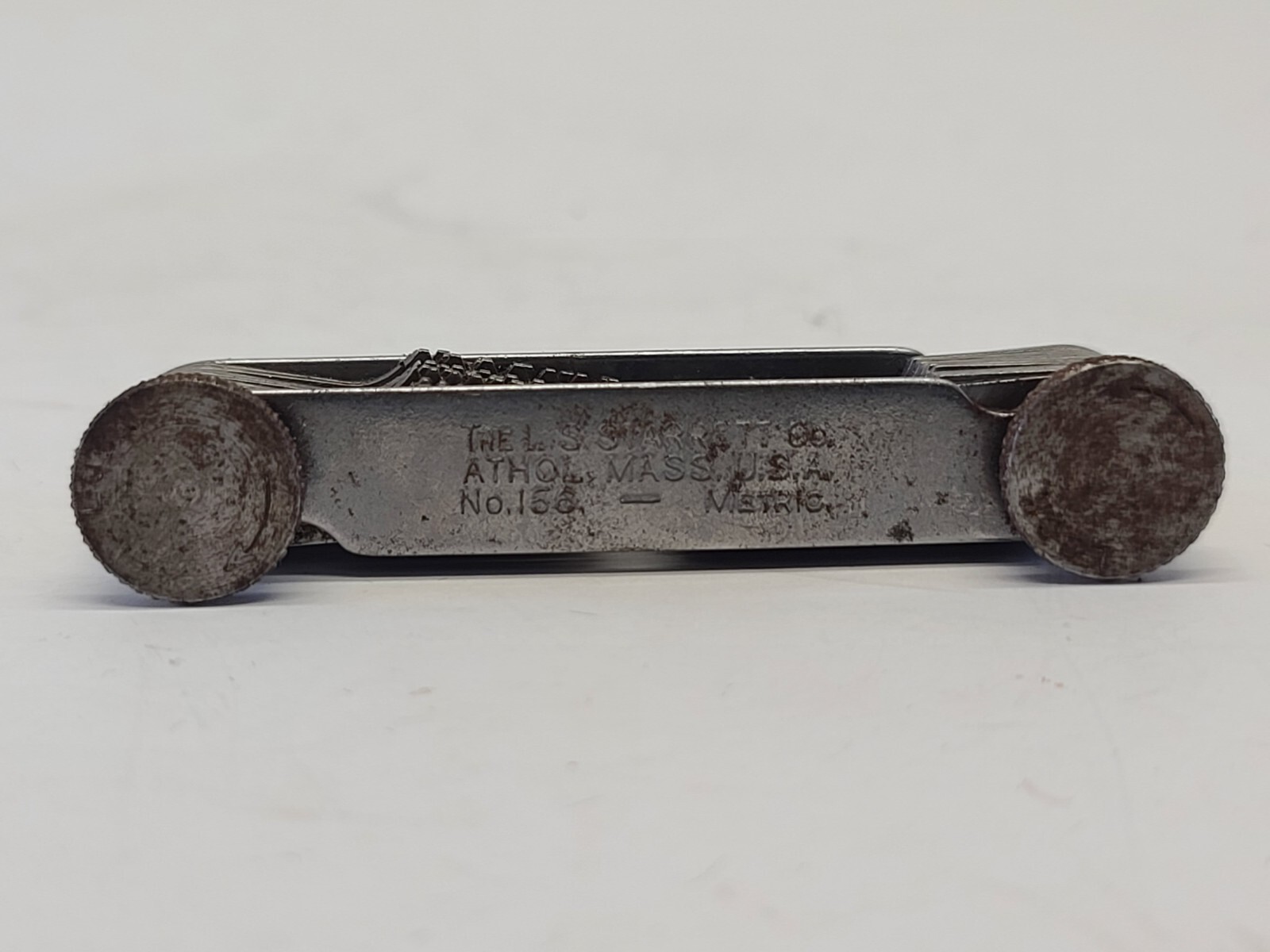 Starrett 156 Metric Screw Pitch Gage 28 Leaves 0.25-2.50mm Range Gauge Tool USA