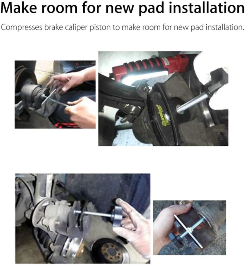 Brake Pad Spreader 360 Degree Swivel Joint Disc Brake Pad Separator Tool for Car