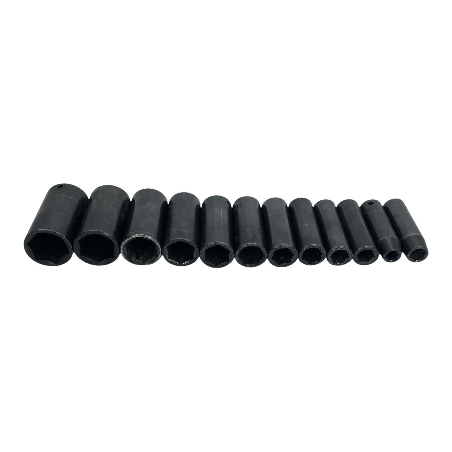 Deep Impact Socket Set 1/2″ Drive Chrome Vanadium Black Heavy Duty 12 Pieces