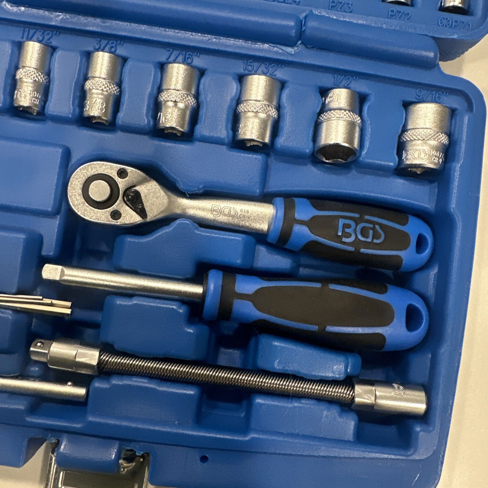 BGS 1/4″ Inch Mechanic Socket Set 46 Pc. Set SAE No. 2141 Steckschlüssel-Satz