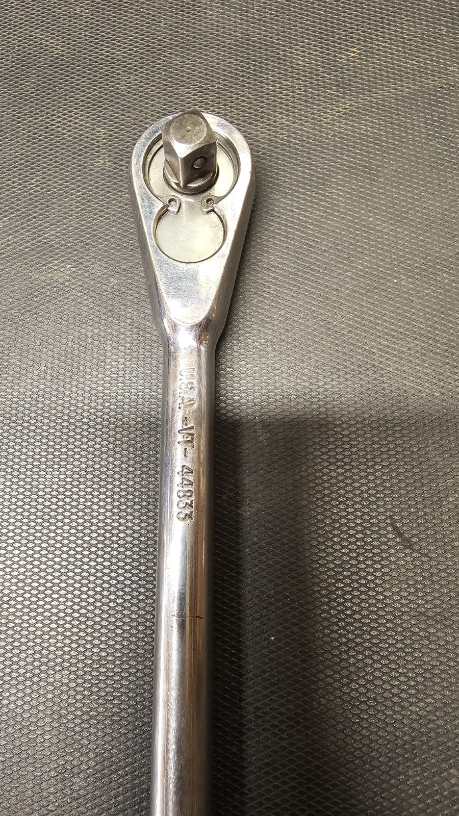 Vintage Craftsman Polished 44833 3/8″ Drive Long-Handled Teardrop Ratchet
