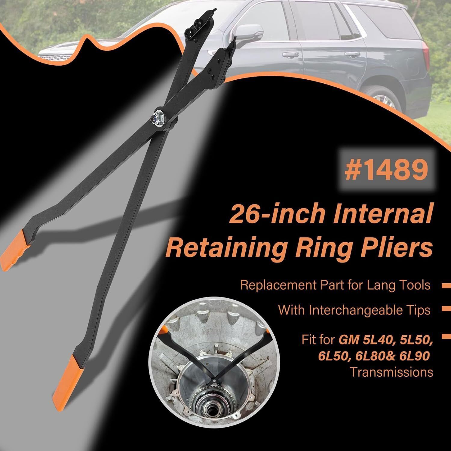 Tools 1489 26″ Heavy Duty Snap Ring Pliers Large Internal Retaining Ring Plier