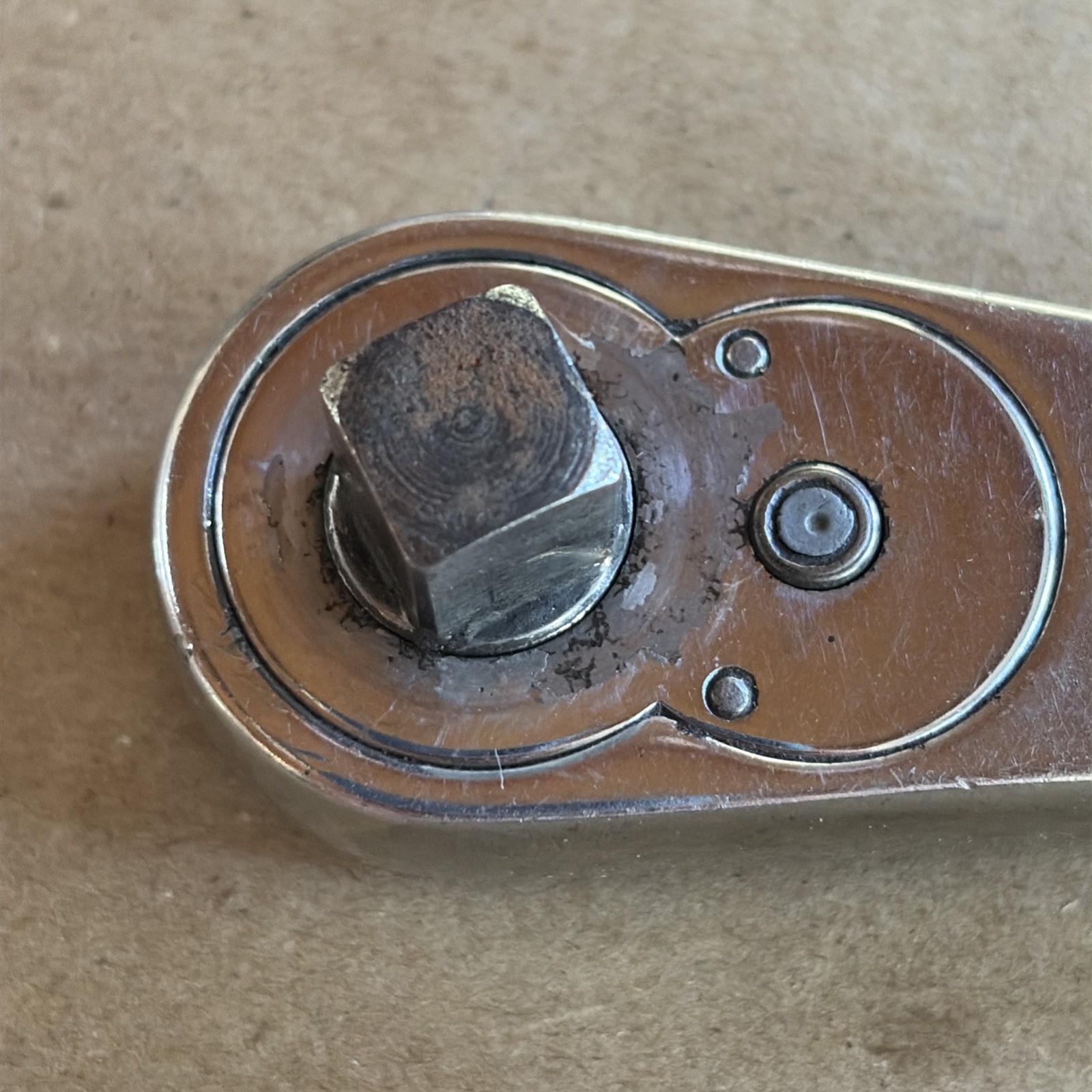 Vintage Snap-On FV71 3/8″ Drive Flat Chrome Ratchet 6″ Long