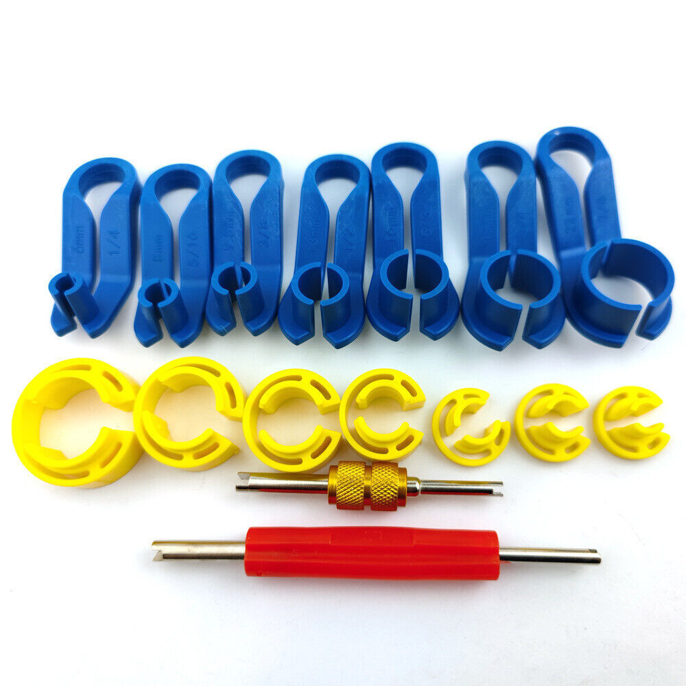 16PCS AC Disconnect Fuel Line Disconnect Tool Set – Car Removal Tool Kit w/ Box
