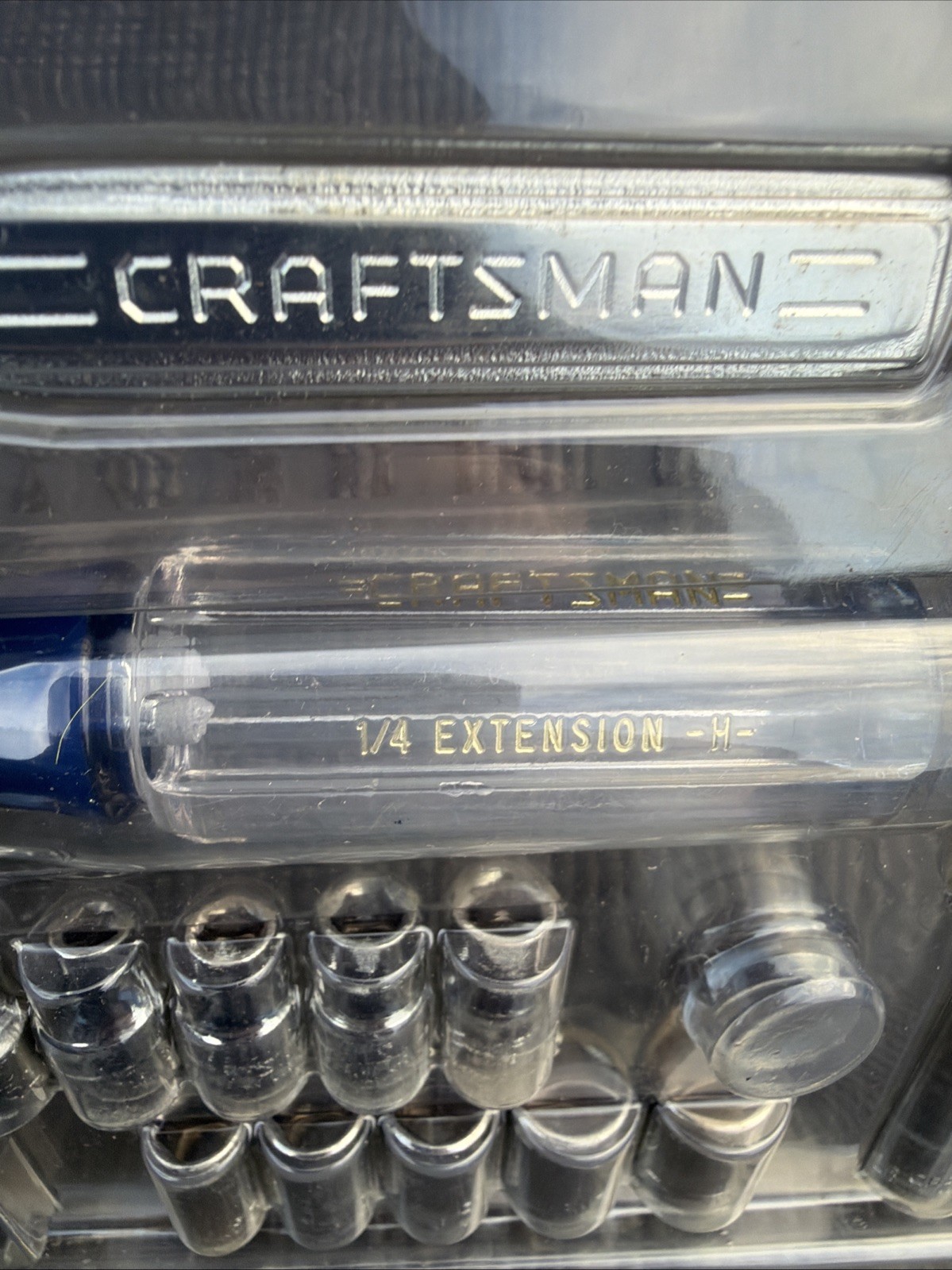 Sears Craftsman USA Nos 19pc SAE Prev Gen 1/4” Ratchet Socket Set 34701