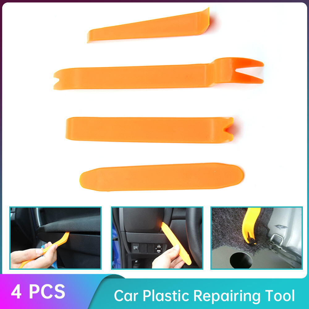 4PCs Car Door Trim Removal Tool Pry Panel Dash Radio Body Clip Installer Kit