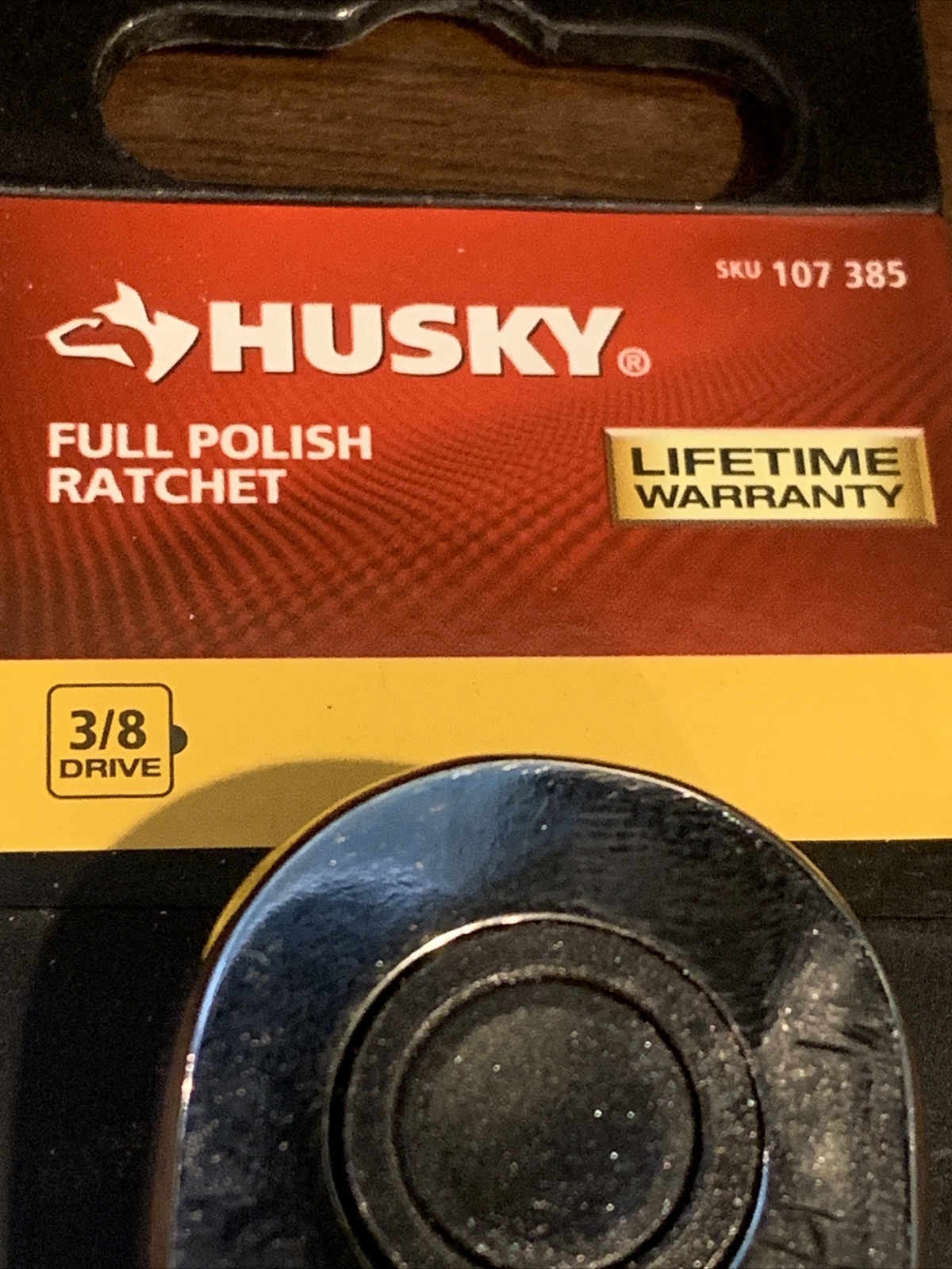 Husky 3/8″ Drive Full Polish Quick Release Ratchet 107 385 Brand New