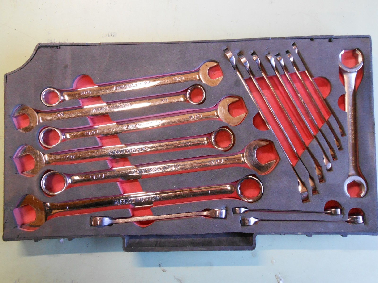 Armstrong GMTK Drawer 4 – SAE Combination & Flare Nut Wrenches Pelican 0450