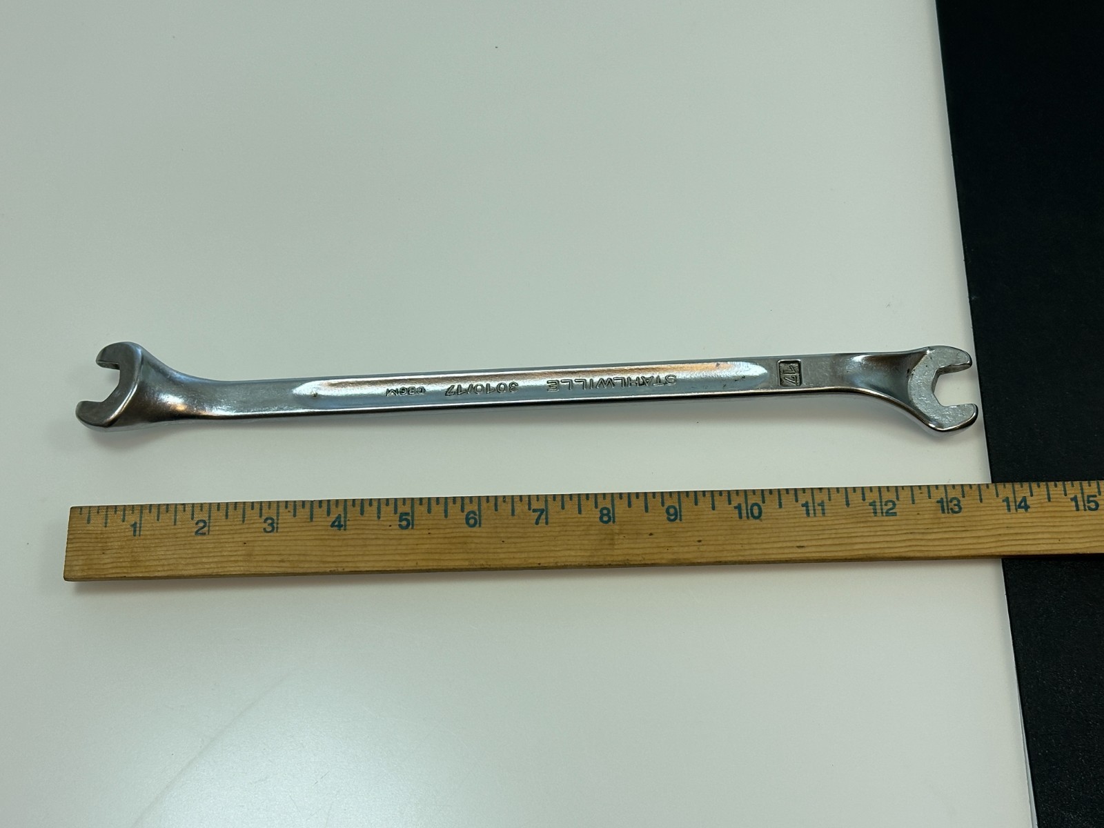 Mercedes Benz 110 589 01 01 00 Valve Adj Wrench 17mm Open End Stahlwille 3010/17