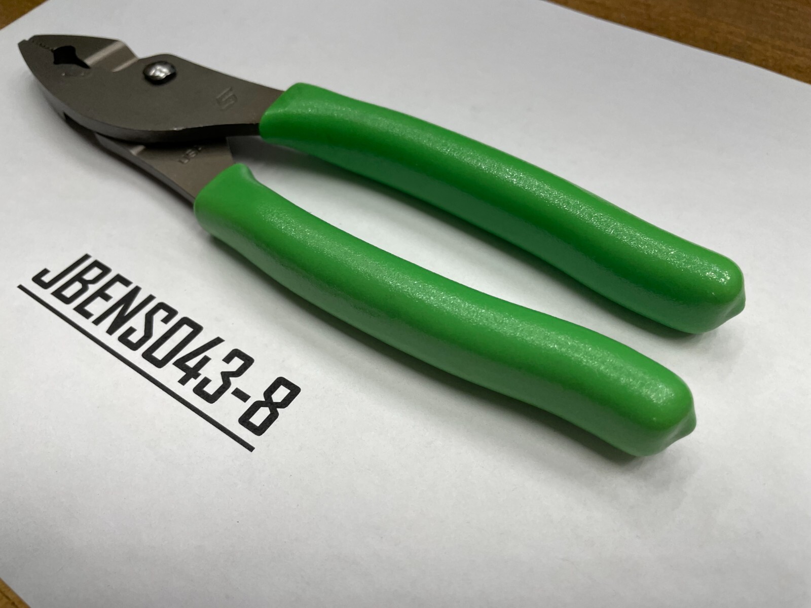 Snap-on Tools NEW GREEN 8″ Talon Soft Grip FlankJaw Slip-Joint Pliers HJ47ACFG