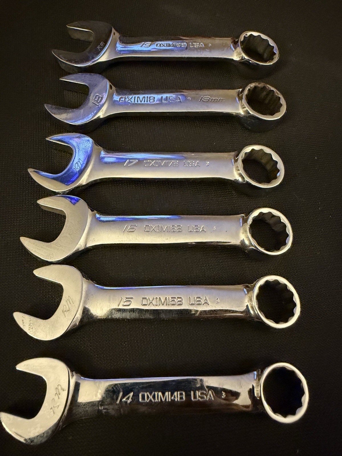 Snap On 10-19 Stubby Wrench Set 10-19 – OXIM – In Tray / USA
