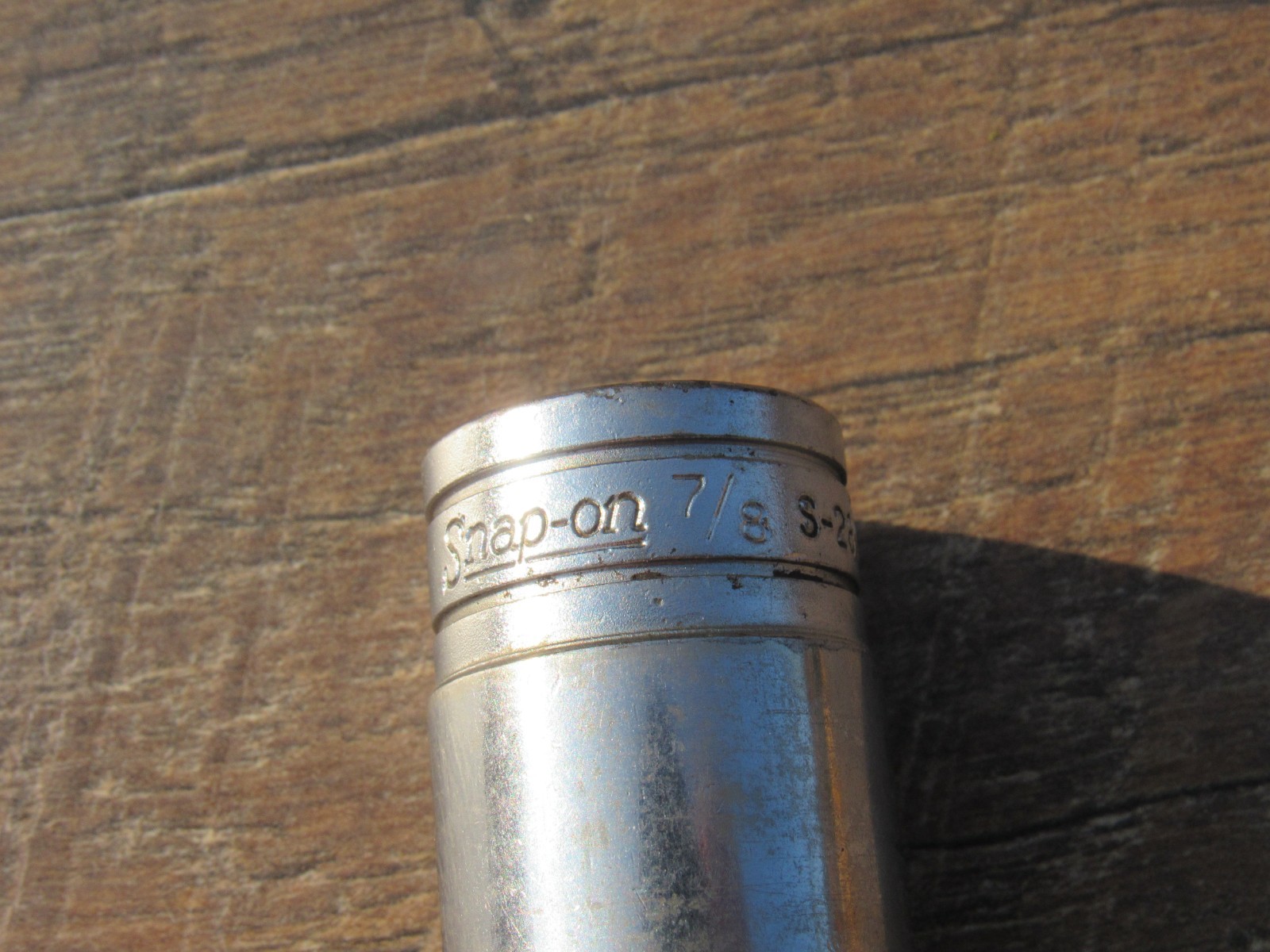 SNAP ON 7/8″ S281 1/2″ DRIVE SAE 12 POINT DEEP CHROME SOCKET UNDERLINE S 281 7/8
