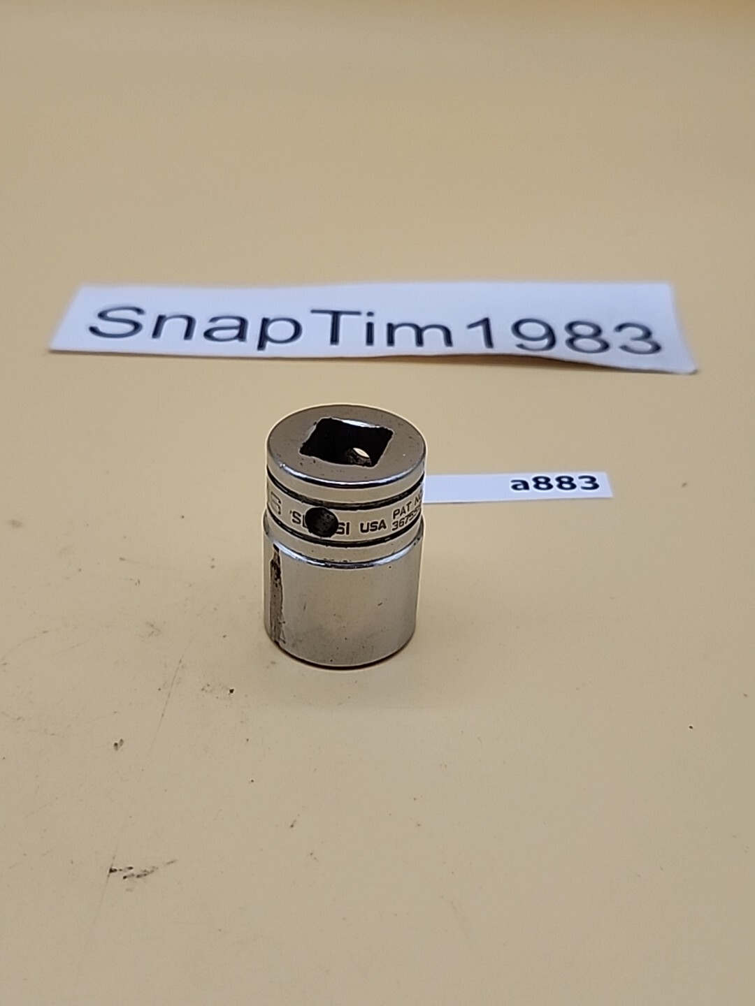 Snap-on Tools S..61 1/2” Dr 12pt SAE 13/16” Flank Dr Shallow Socket USA